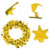 7.5m Small Star Garland Christmas Tree Wedding Party Decoration Clothing Accessories (Gold)