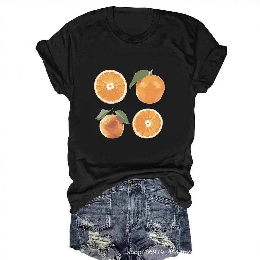 Women's Fashion Round Neck T-Shirt for Cross-Border Trade