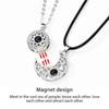 1 Pair Moon Sun Couple Necklace Decorative Electroplated Anti-rust Stylish Projector Pendant Ornament Birthday Gift