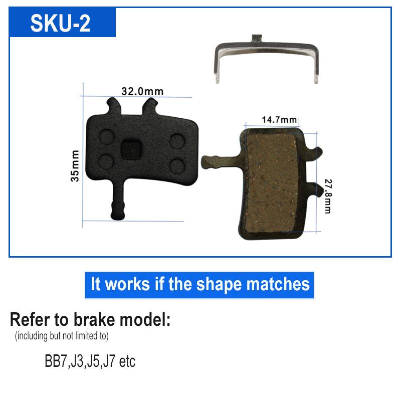 4 par Resin sykkel sykkel skive bremseklosser for SHIMANO SRAM AVID HAYES Magura Formula og scooter sykkel skive bremse