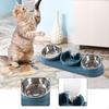 Bowl, Pet Food And Water Tilted At 15°, 3 In 1, for Wet Dry Food, Feeder Hamster, ,