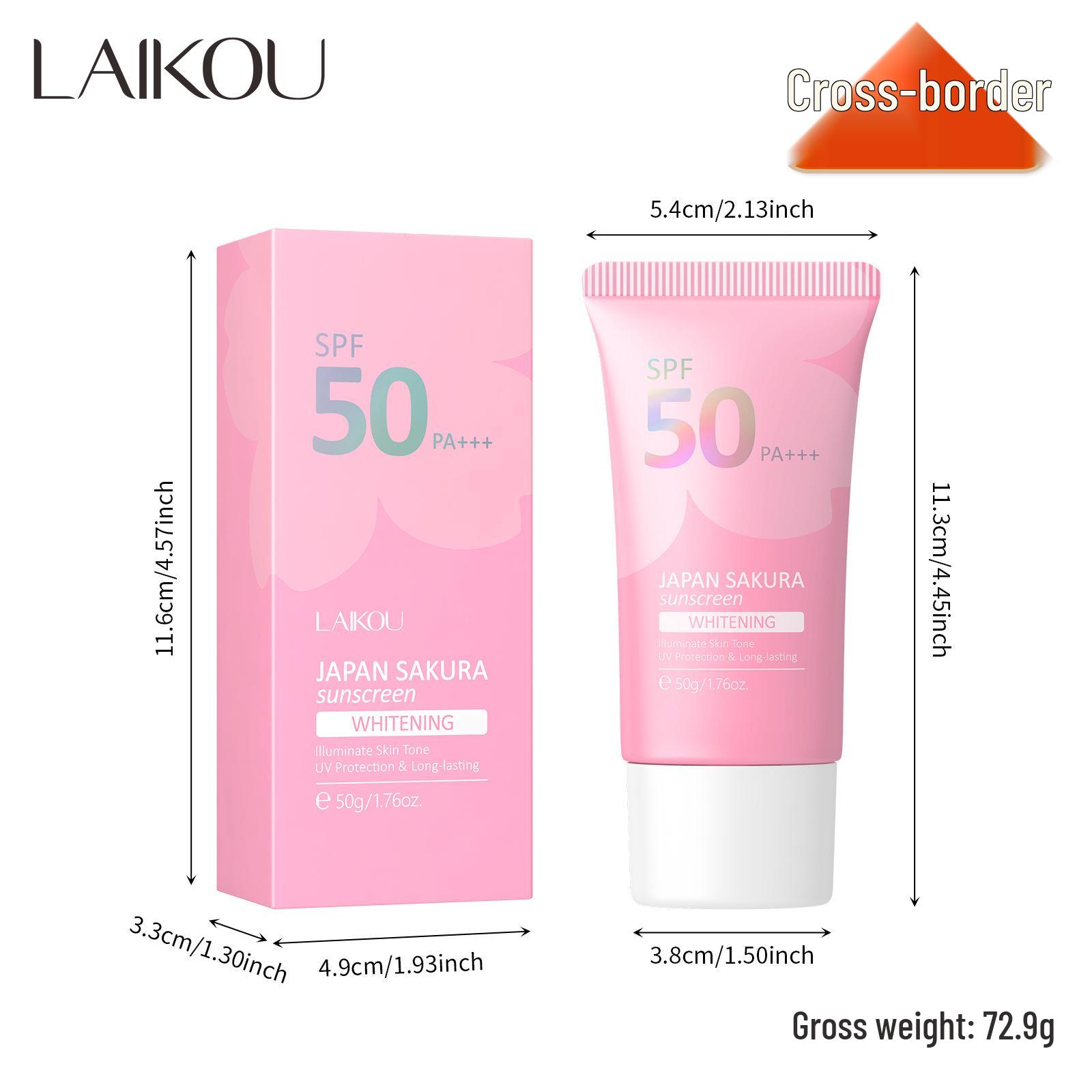 

LAIKOU Sakura Солнцезащитный увлажняющий крем 50 г - Увлажняющий уход за кожей, изолирующая формула