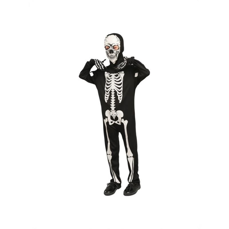 Halloween Children's Costumes Luminous Skull Ghost Ghost Children's Characters Dress Up One-piece Stage Performance Party Costumes