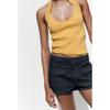 Summer New Product Women's Clothes Sexy Style Rib Hanging Collar Sleeveless Elegant Fashion All-Match T-shirt 0858310