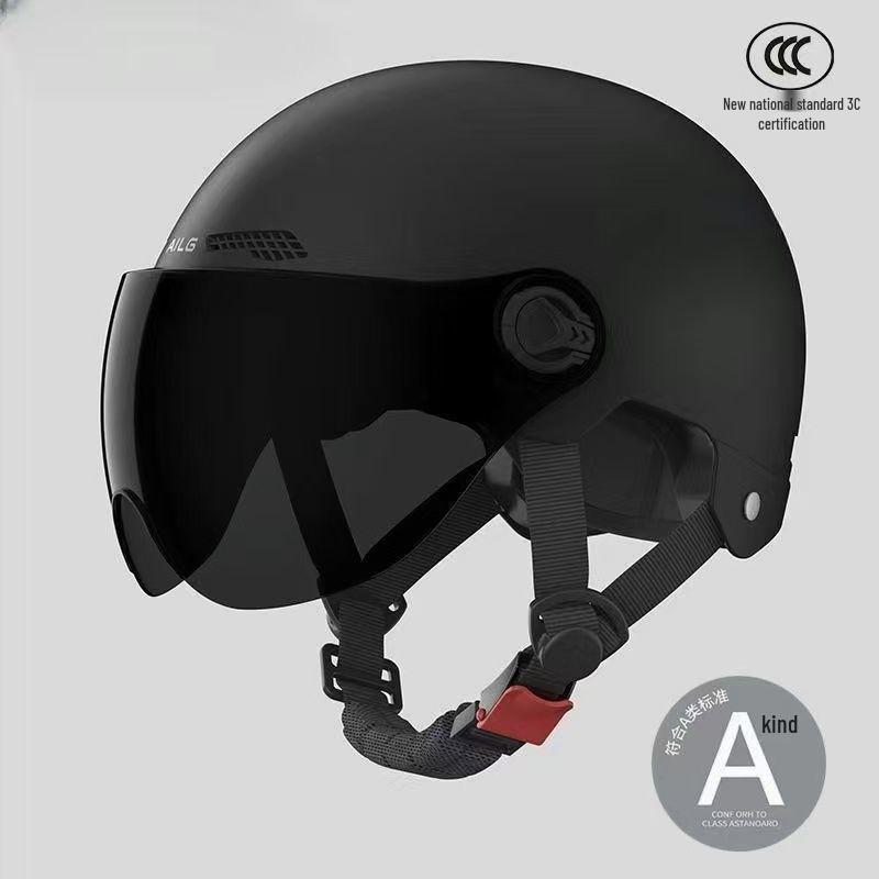 Unisex Winter Half Helmet for Electric Motorcycles - All-Season Cold Protection, Warm, 3C Certified