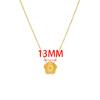 Lucky Five Flowers Clover Double Sided Pendant Necklaces For Women Girls Stainless Steel Simple Fashion Jewelry Accessories