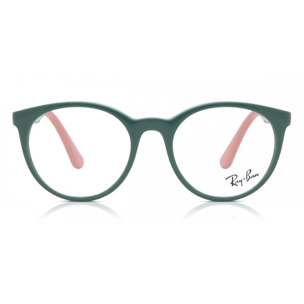 

Ray Ban Kids Ry1628 3952 Kids Eyeglasses Green on Pink/48-17-135