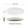 Chang Bao Sen 14-inch Pure White Ceramic Oval Fish Plate