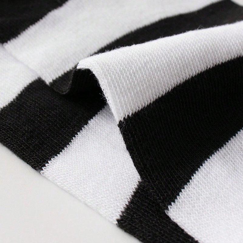 5/10/20 Pairs Random Women's Ankle Socks in Multiple Colors, Striped Style, Popular, Moisture-wicking and Sweat-absorbing