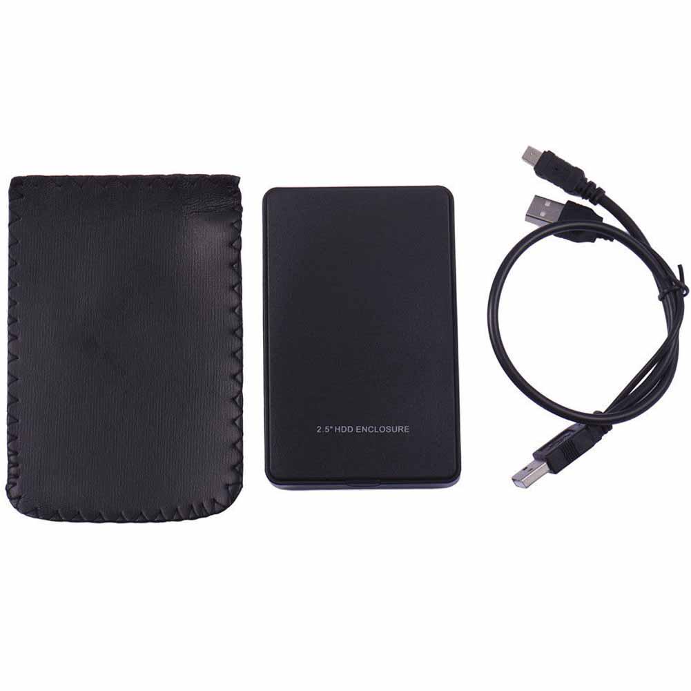 

New USB 2.0 Hard Drive External Enclosure 2.5inch SATA HDD Mobile Disk Box Case чёрный