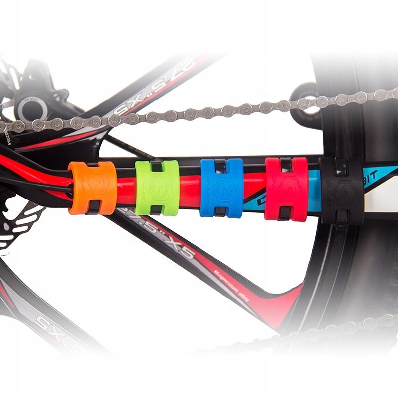 ENLEE Chain Guard for Bicycle Frame 4 Pieces Blue