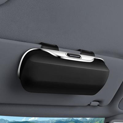 Press Switch Car Glasses Box Shock-proof Eyeglass Case Universal Car Sunglasses Holder  Handle