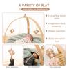 Wooden Fitness Rack Children Room Decorations Baby Play Gym Activity Pendants Wooden Hanger Mobile Crib Newborn Gift