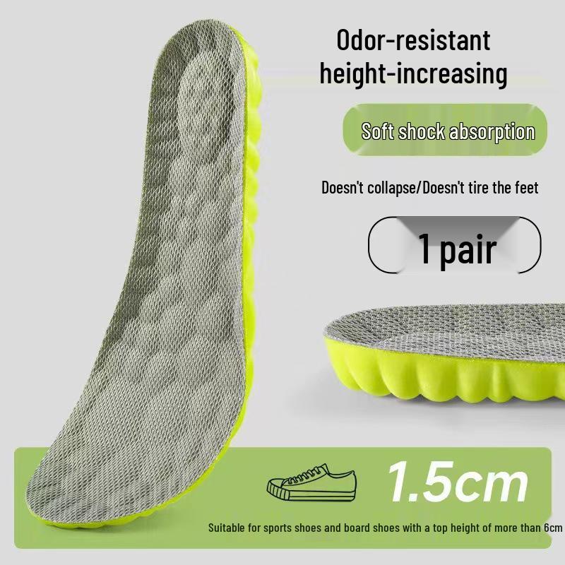 Versteckte höhensteigernde Einlagen für Wanderschuhe - Rutschfest, schweißabsorbierend, geruchsbeseitigend, stoßdämpfend für Damen & Herren.