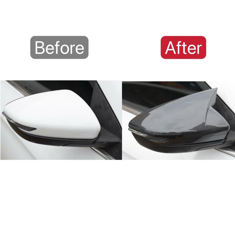 Fit For Geely Emgrand II 2024 Car Sticker Rearview Side Mirror Cover Wing Cap Rear View Case Trim Carbon Fiber