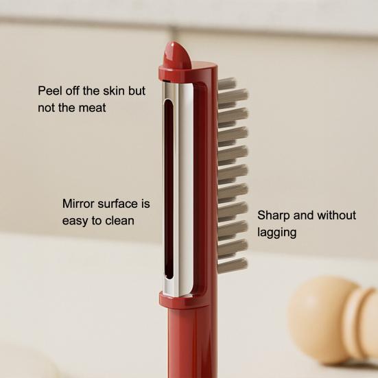 2 in 1 Standing Vegetable Peeler with Brush, Vertical Tumbler Peeler, Multifunctional Potato Apples Peeler, Kitchen Tool