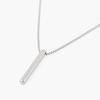 Jbans Classic Round Stick Pendant Chain Necklace (C2501-An869_Sv)