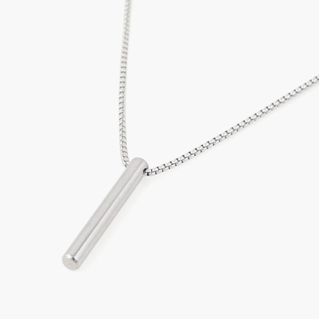 Jbans Classic Round Stick Pendant Chain Necklace (C2501-An869_Sv)