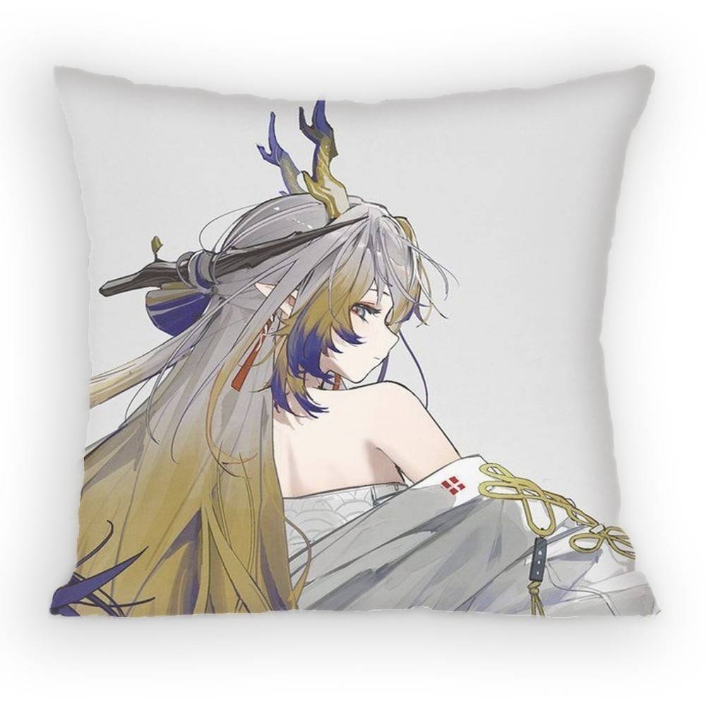 Game Arknights SHU Pillow Case Sofa Living Room for Bedroom car Headboard Backrest Cushion Square Cushion Nap Time