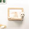 Solid Wood Hanging Hammock for Cats Stable and Steady Wall Mounted Cat Jumping Platform Scratch-resistant Pet Products