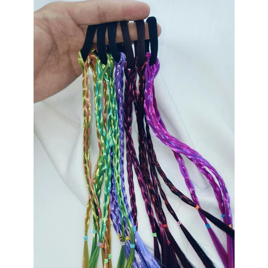 1-piece set of multi-color braided wig hair ties, trendy hip-hop hair accessories for women's daily use