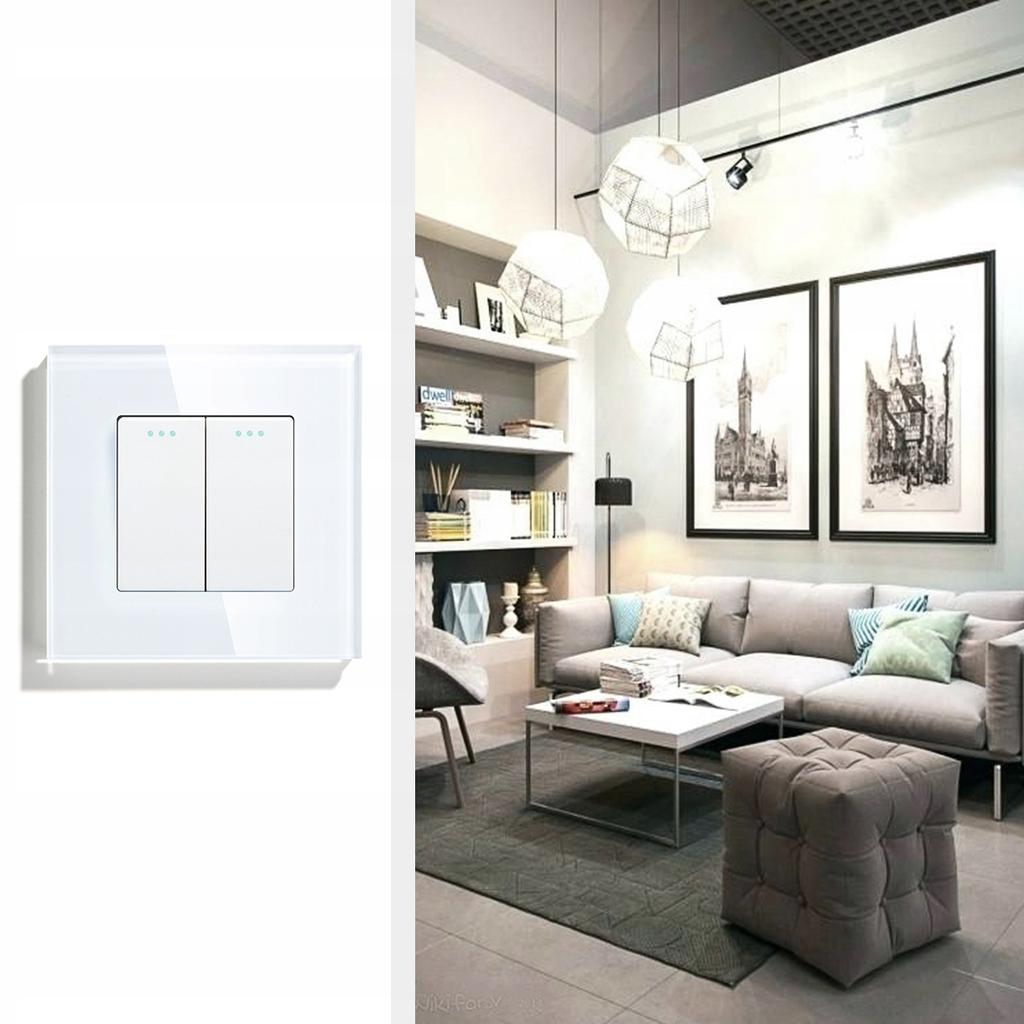 Light switch 2P mechanical insert white RTX SH