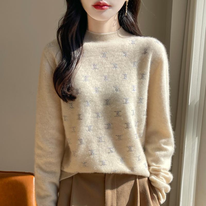 

Женский кашемировый свитер Qinghe кашемир 30% кашемир 70% шерсть осенне-зимний кашемировый пуловер мягкий и теплый XXL бежевый