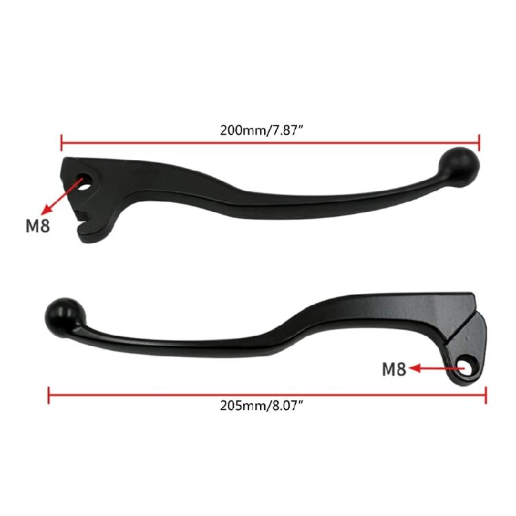 For 125 2005-2015 YBR125 125CC Motorcycle-Adjustable Brake Clutch Levers Handle