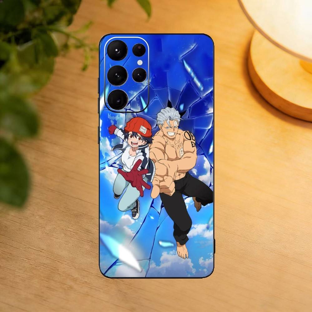 Anime Undead Unluck Andy Phone Case For Samsung S25,24,23,22,30,21,10,9,Ultra,Plus,Lite Soft Black Case