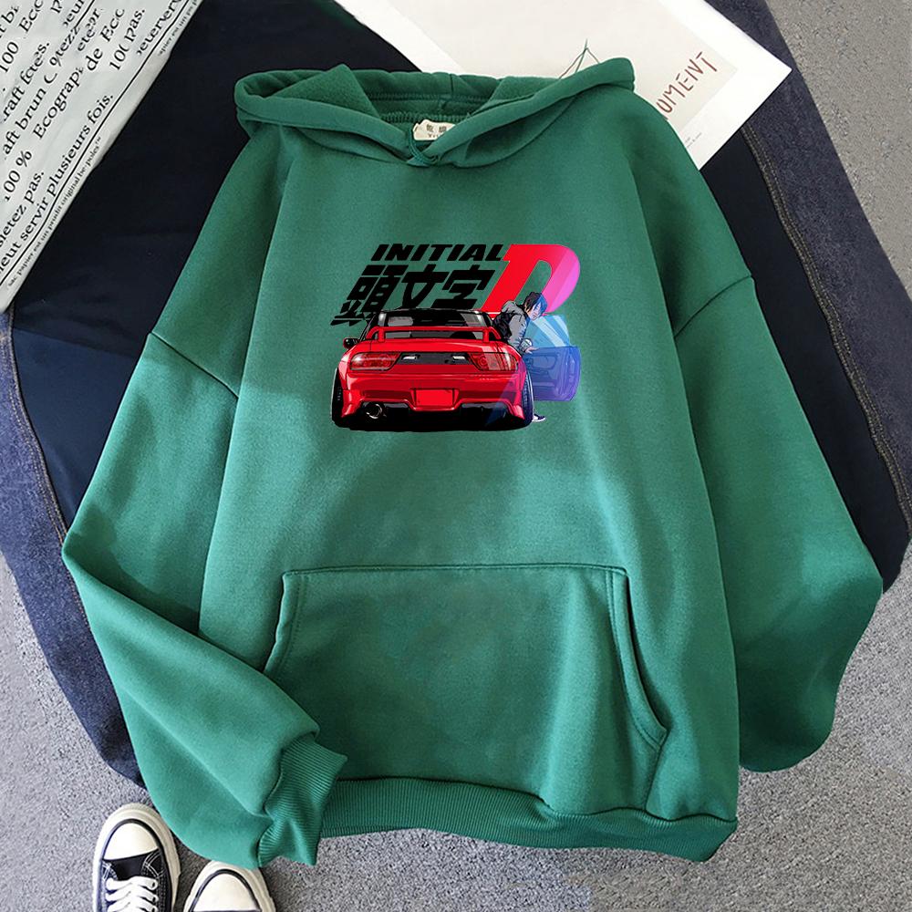 Mikina Kawaii Unisex Harajuku Initial D Mikiny Dámské Teplé Gotické Streetwear Punk Wo Unisex Módní Ležérní Ropa Mujer Oblečení
