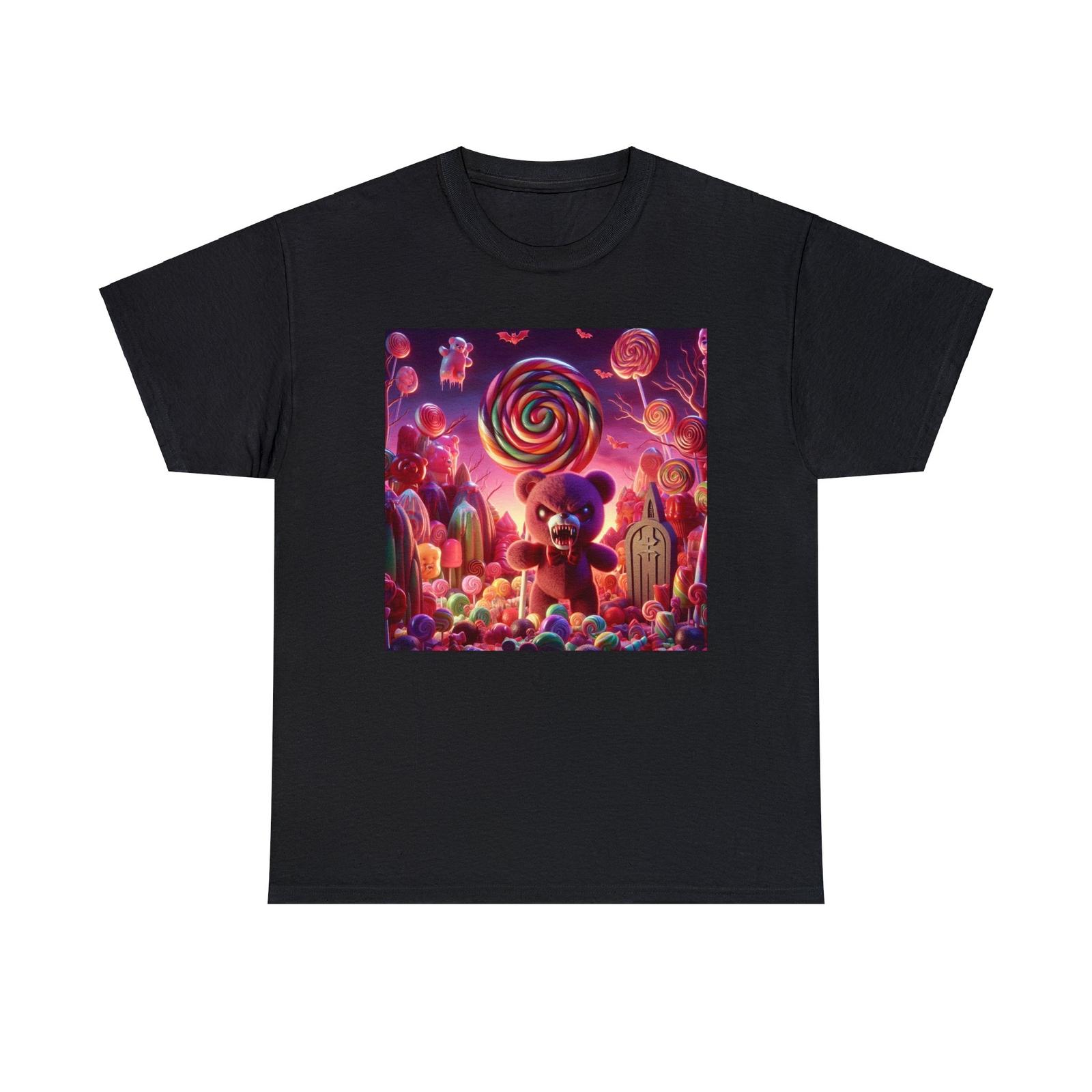 Unisex Adult T Shirt Scary Nightmare Teddy Bear Cute Horror Tee Gothic Bizarre S разноцветный