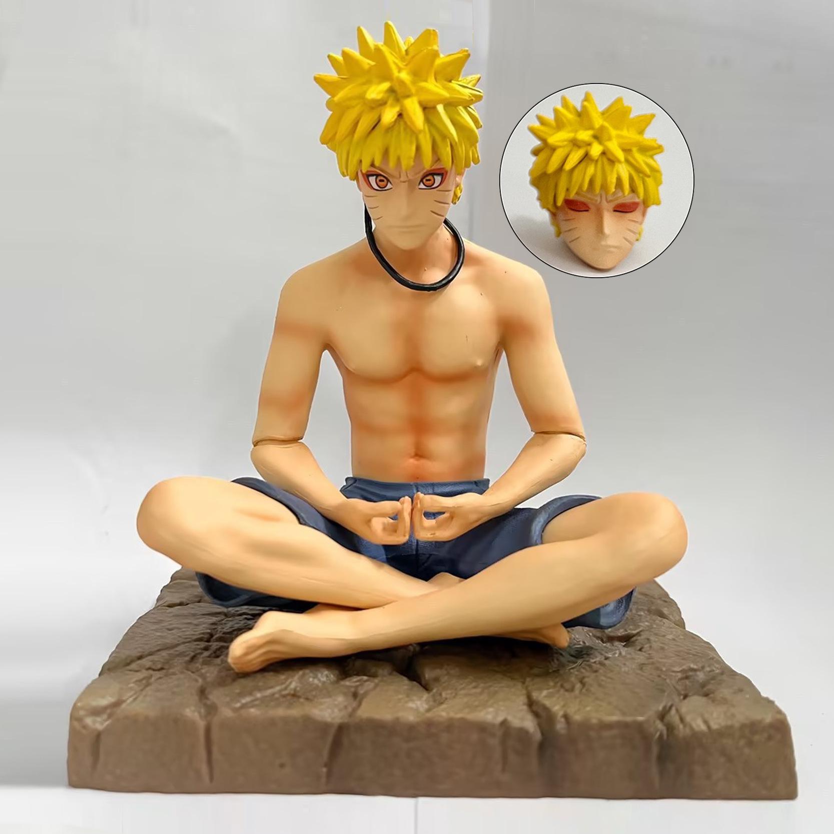 

Anime Naruto Figure Meditation Youth Jiraiya Sage Mode Action Figures PVC Statue Model Collection Children Toys Gifts