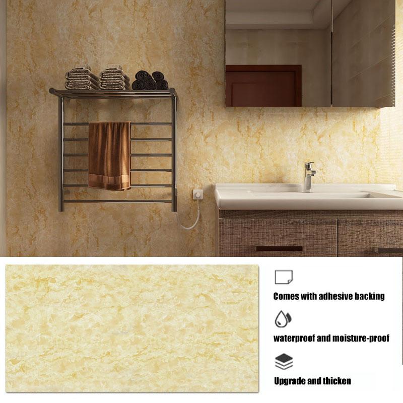 

Wallpapers Stickers Marbling Room Decoration Waterproof Adhesive Wall Wallpaper Kitchen High Temperature Resistance Bathroom 40cmX100cm
