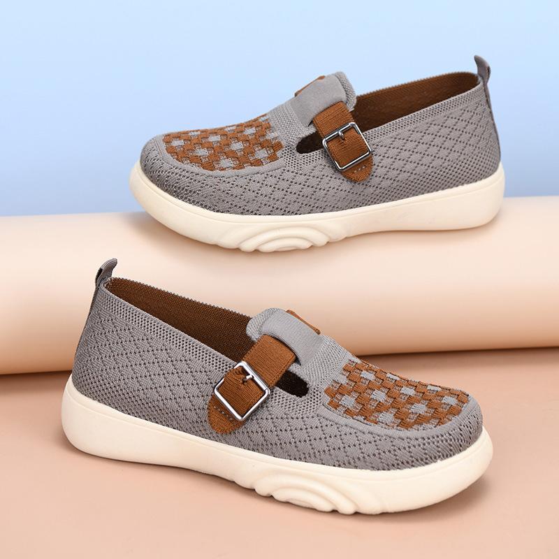 Shoes Women's Spring and Autumn New Plaid Casual Single Shoes Lazy One-pedal Shoes Comfortable and Lightweight Women's Shoes