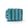 Mini PVC Striped Makeup Bag Portable Cosmetic Pouch Korean Style Toiletry Bag  for Women