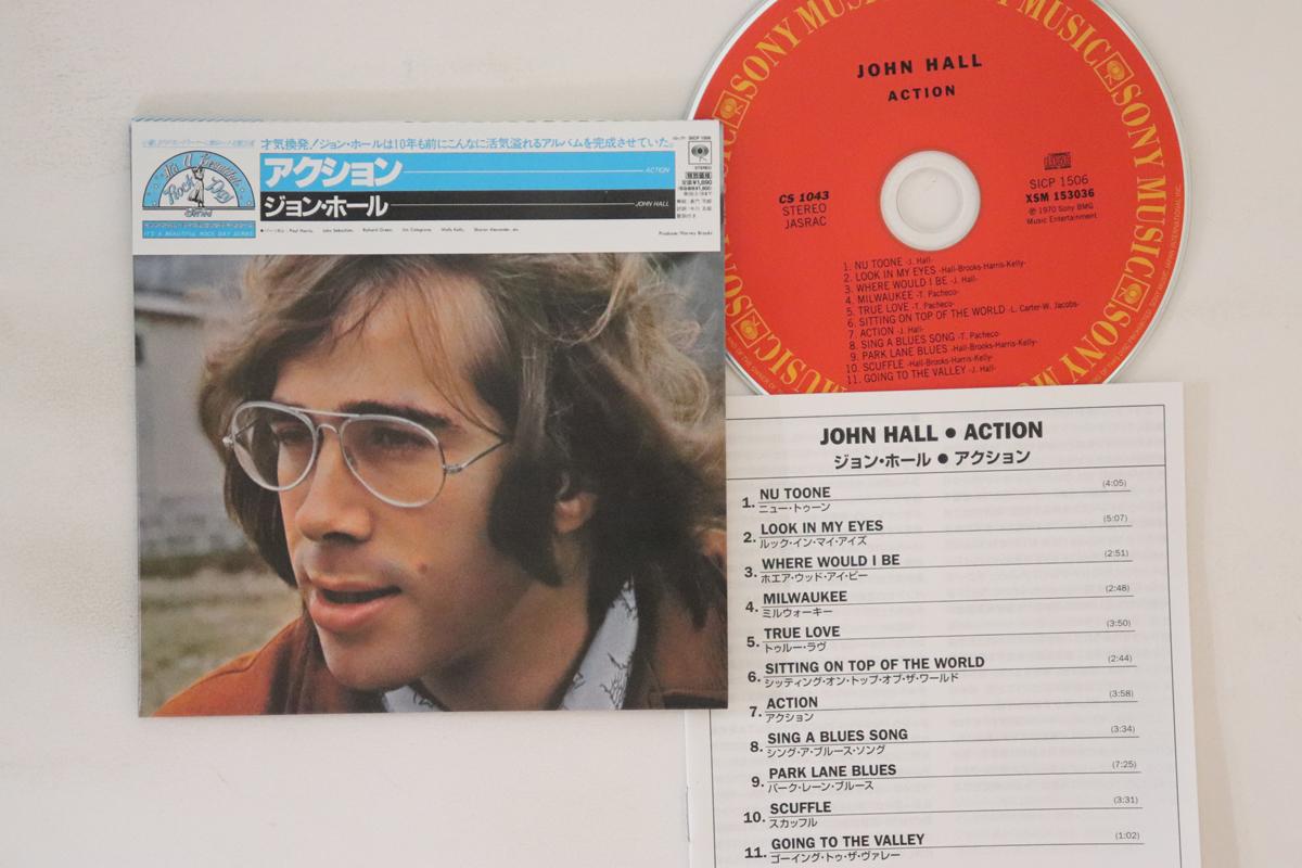 

CD JOHN HALL - Action (Paperback) SICP1506 SONY 2007 Japan Obi Rock Used