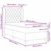 Boxspring bed with headboard Pink 200 x 100 cm Velvet