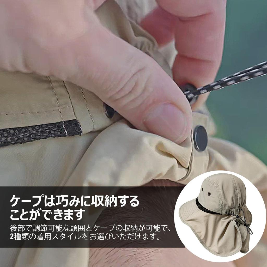 Safari Hat for Adventure Boonie Fishing UV Military Sun Chin Wide UV Hiking [TOP-EX] Men, Hat, Foldable, Hat, Stylish, Hat, Protection, Hat, Hat, Hat,