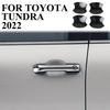 Carbon Fiber Style Door Handle Bowl Anti-Scratch Cover Trim For Toyota Tundra
