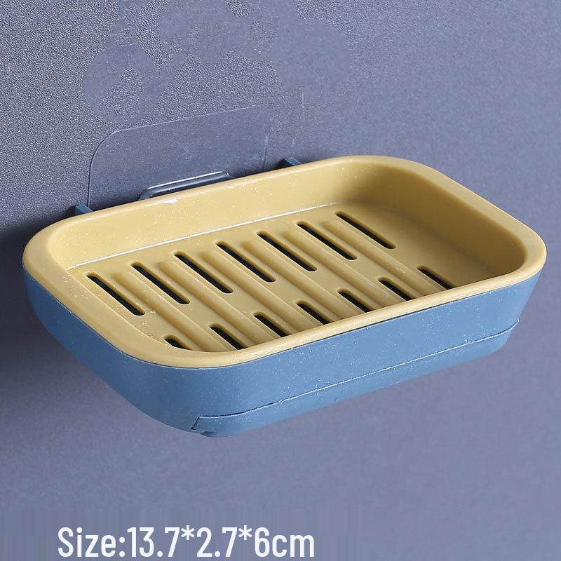 Custom Drawer-Style Wall-Mounted Soap Dish for Kitchen & Bathroom жёлтый/синий