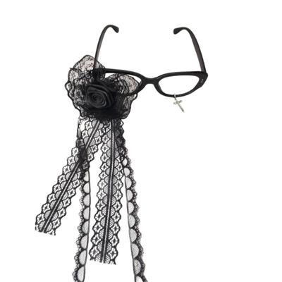 Kruzifix-Brille, Subkulturen-Kreuz-Brillengestell, witzige Brille, Gothic-Brille für Halloween-Cosplay-Partys