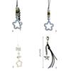 Fashion Five-pointed Star Bead Hanging Pendant Sweet Cool Phone Strap Bag Decoration Hanging Lanyard for Girls Women