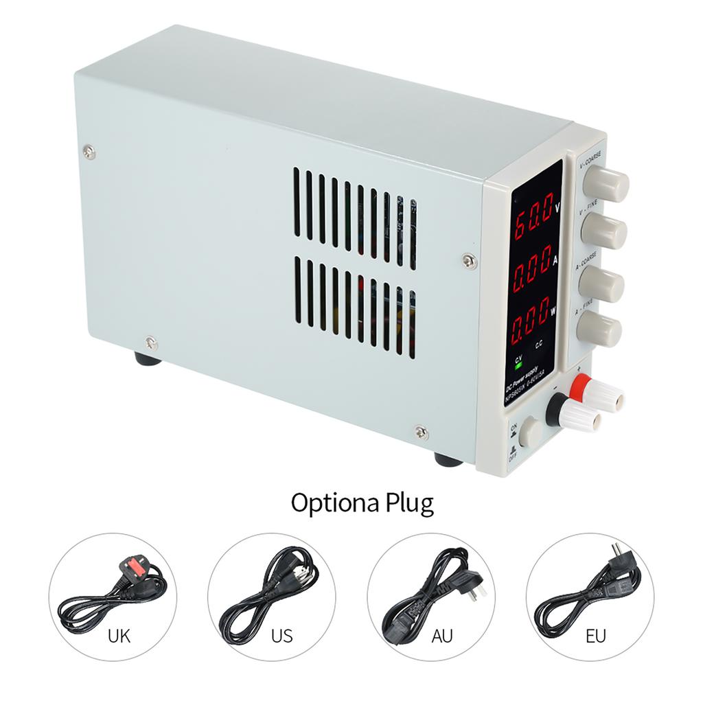 NPS605W Switching DC Power Regulated Power Supply Adjustable Mini DC Switching Power 0-60V 0-5A 3-Digit LED Display 300W