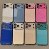 Tempered Glass Glossy Case for iPhone 17 16 15 Plus 14 13 12 Pro Max Plating Bumper Shockproof Hard Back Lens Cover Funda