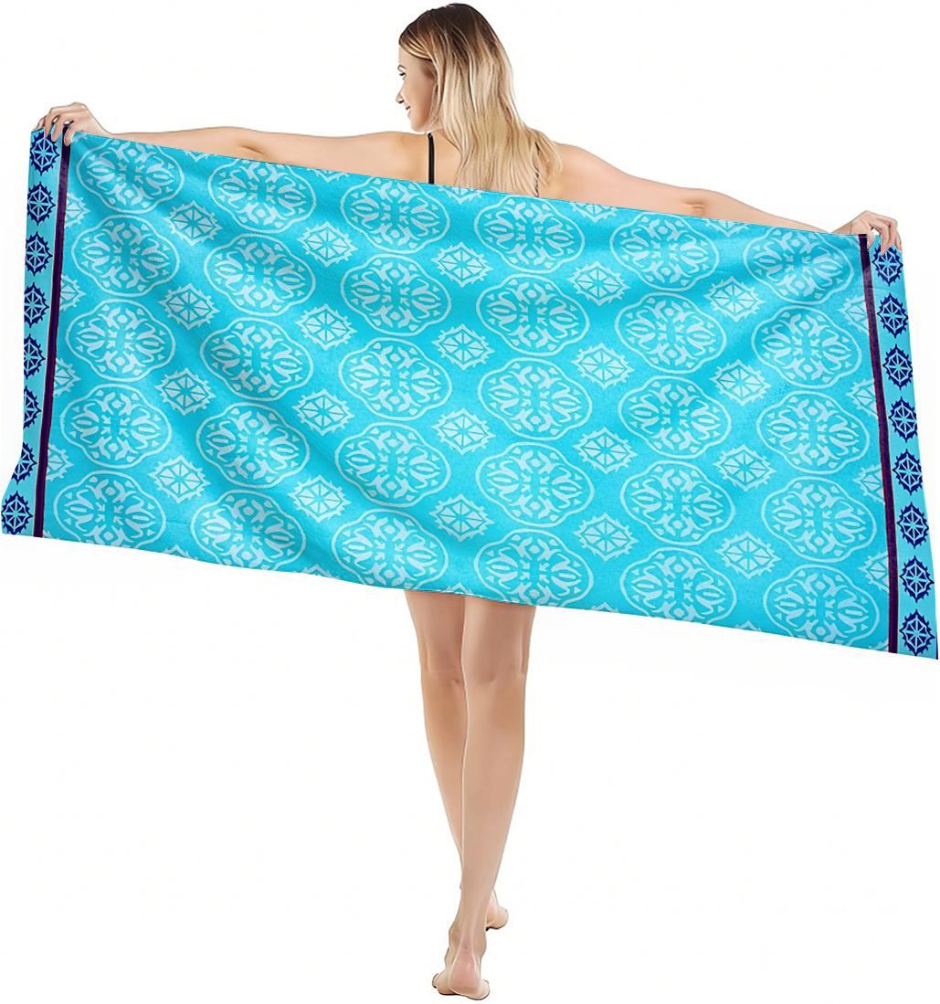 

1PC Oversized Lightweight Beach Towel Bohemia pattern turtle Quick-Dry Beach Towel For Yoga Tourism Beach GYM Camping Swimming W30*H60(CM)