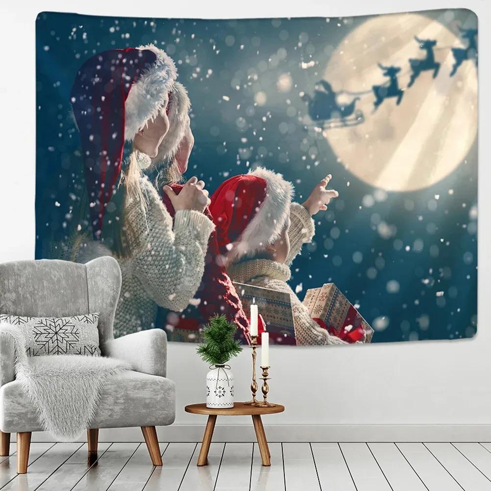 Christmas Tree Snowman Decorative Tapestry Home Living Room Bedroom Wall Decoration