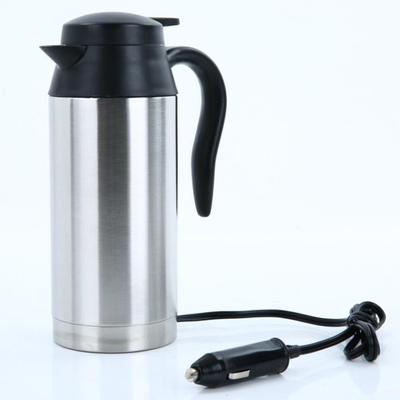 750ml 12V/24V Stainless Steel Vehicle-mounted Electric Kettle for Travel