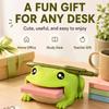 Cute Frog Shape Frog Desk Organizer Matte Finish Memo Holder Durable Pen Rest Slot  Desk Decor