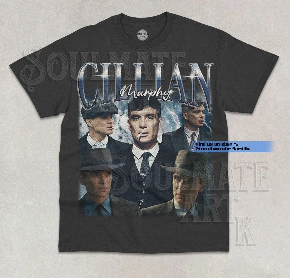 Cillian Murphy T- Shirt Bootleg Homage Famous Actor Bootleg Graphic Unisex  Shirt 2XL