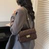 IELGY Ladies Messenger Bag Fashionable All-Match Diamond Chain Spring Summer One-Shoulder Underarm Small Square Bag